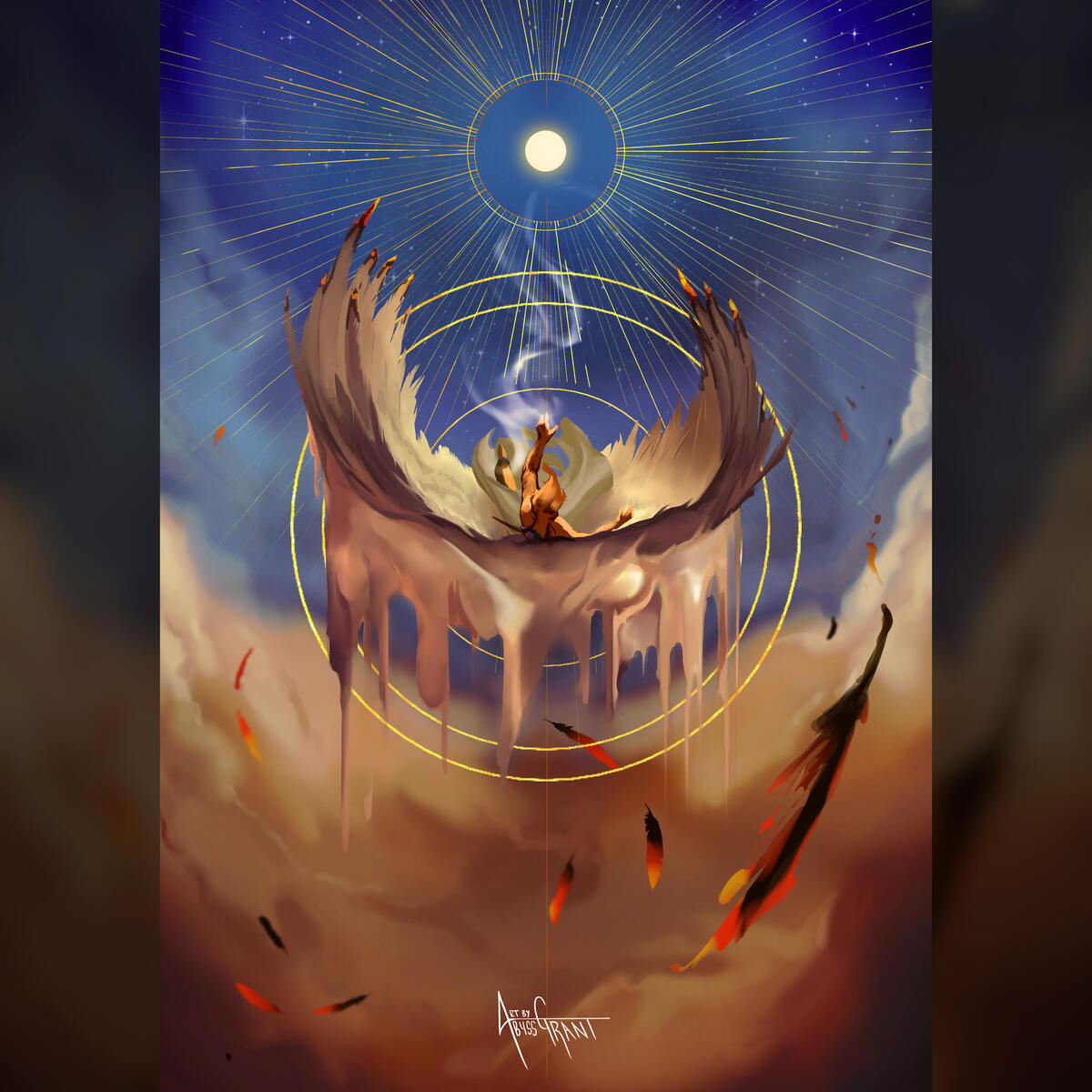 2024 Commission Fox monk Splash Art